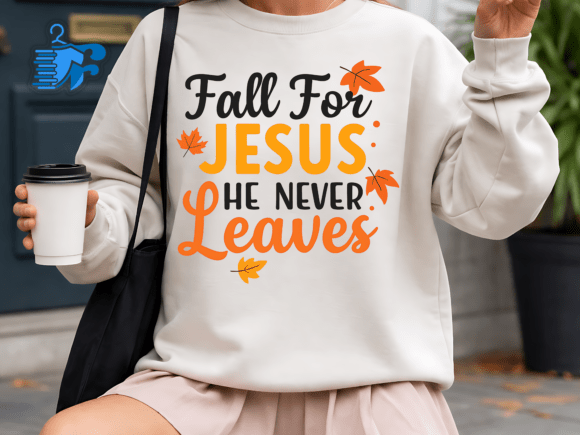 Christian Fall Jesus SVG Design for Embroidery