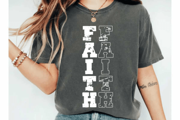 Christian Svg, Christian Faith Varsity: A Versatile Graphics Asset for T-Shirt Designs