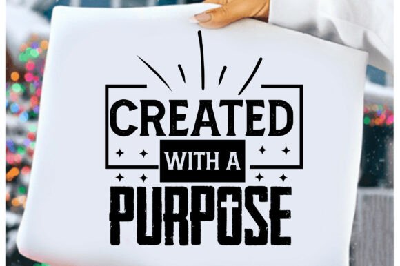 Created with a Purpose PNG, Christian Svg for Graphics