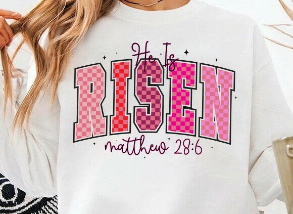 He is Risen Png: A Versatile Graphic for T-Shirt Designs