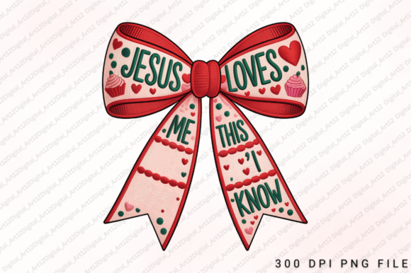 Jesus Loves Me This I Know PNG: Perfect for T-Shirt Designs & Graphics
