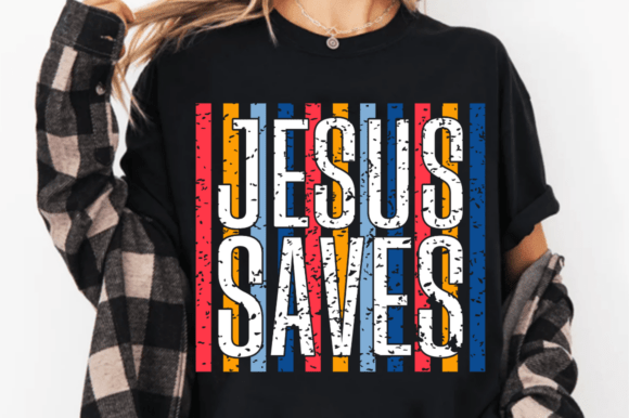 Jesus Saves USA PNG: A Patriotic T-Shirt Design