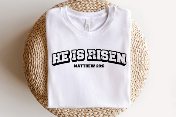 Matthew 28:6 He is Risen - Perfect for T-Shirt Designs & Graphics