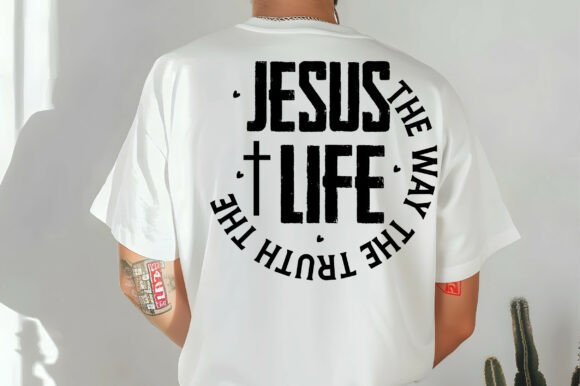 Modern Christian Jesus Shirt Design PNG Review