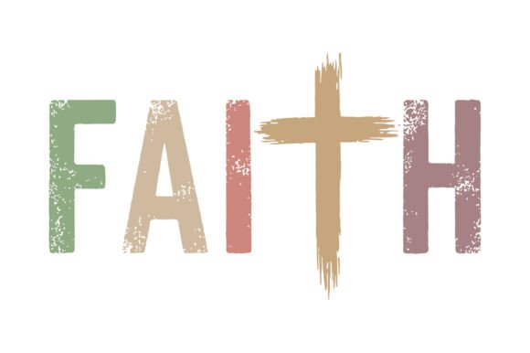 Review: Faith Cross Typography for T-Shirt Designs & Graphics