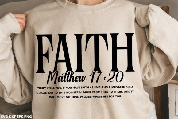 Review: Faith SVG, Christian Bible Verse for T-Shirt Designs