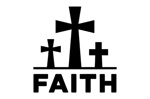 Three Cross Faith Christian Symbol for T-Shirt Designs